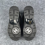 Chanel Wmns CC Logo Sneaker 'Black Brown White