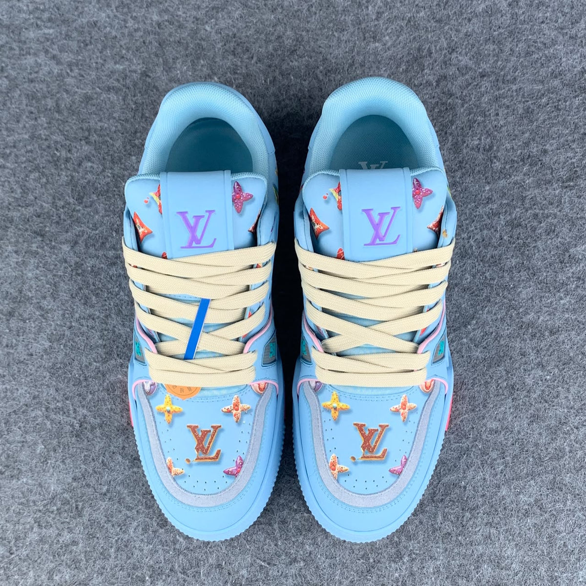 LV Trainer 'Monogram Donuts Blue'