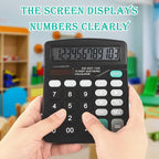 10 Pack Desktop Calculator 12 Digits Calculators with Large LCD Display Electronic Calculator Dual Power for Students Office School Home