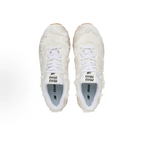 Women Vintage White Frayed Distressed Canvas Sneakers, Retro Lace‑Up Thick Sole Casual Walking Shoes for Women Street Daily Outfits