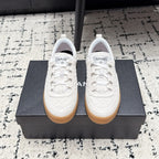 CHANEL 26S QUILTED SNEAKERS IN WHITE SUEDE