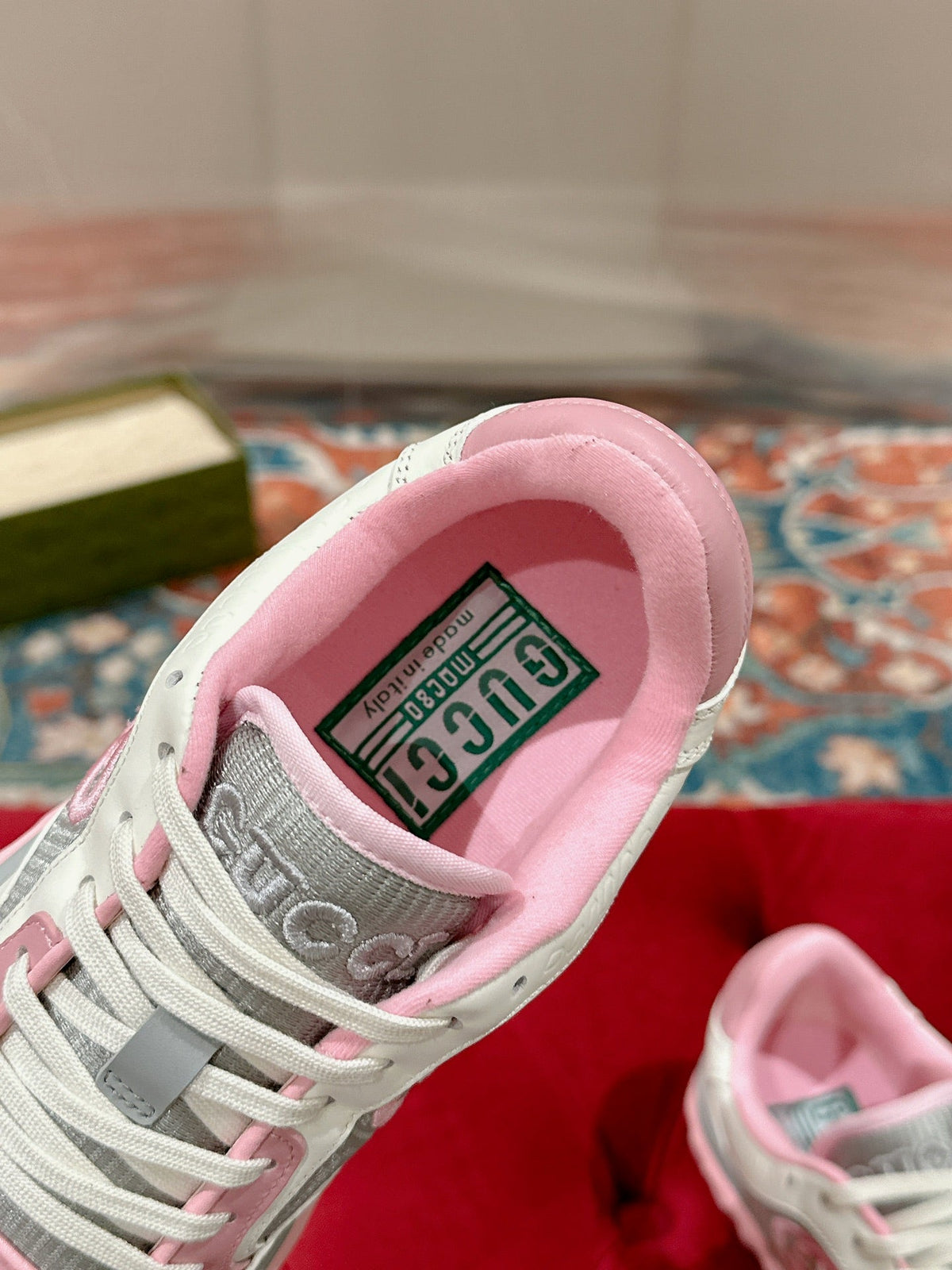 GUCCI 26S SNEAKERS IN MULTICOLOR CALFSKIN STYLE 3