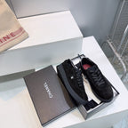 CHANEL 26S GUM SOLE SNEAKERS IN BLACK SUEDE